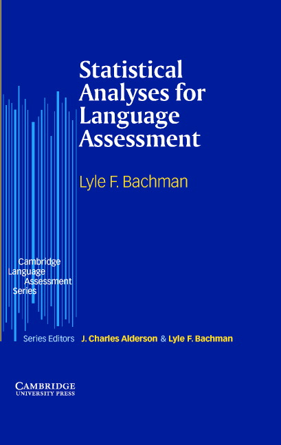 Statistical Analyses for Language Assessment Book