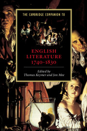 The Cambridge Companion to English Literature, 1740–1830
