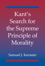 Kant's Search for the Supreme Principle of Morality