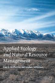 Applied Ecology and Natural Resource Management