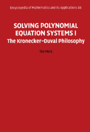 Solving Polynomial Equation Systems I