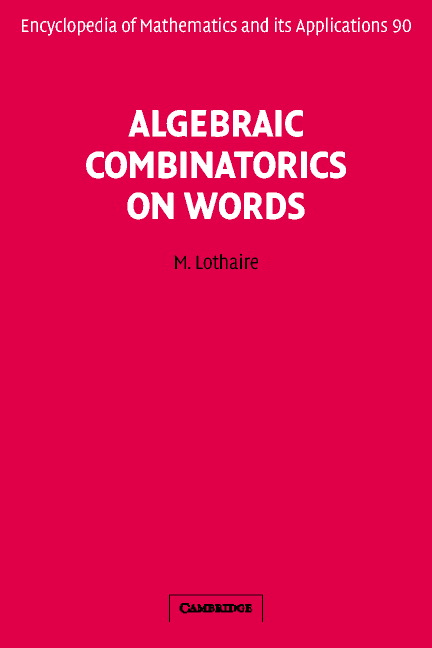 Algebraic Combinatorics on Words