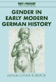 Gender in Early Modern German History