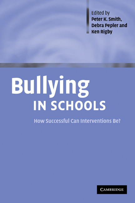 literature review bullying in schools