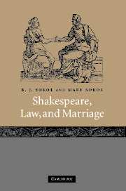 Shakespeare, Law, and Marriage
