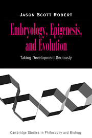 Embryology, Epigenesis and Evolution