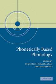 Phonetically Based Phonology