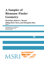 A Sampler of Riemann-Finsler Geometry