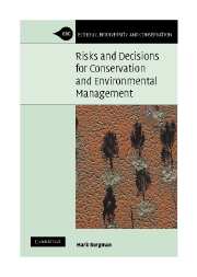 Risks and Decisions for Conservation and Environmental Management