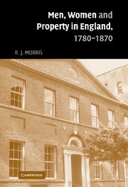 Men, Women and Property in England, 1780–1870