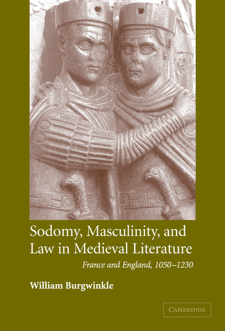 Sodomy Masculinity And Law In Medieval Literature 9869