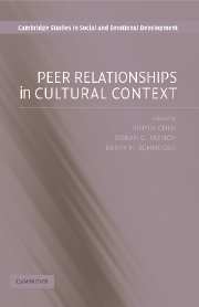 Peer Relationships in Cultural Context