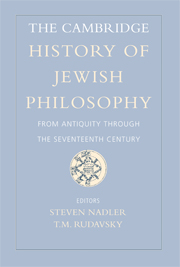 The Cambridge History of Jewish Philosophy