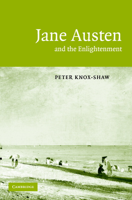 Jane Austen and the Enlightenment Cover Art