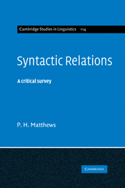 Syntactic Relations