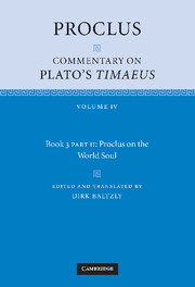 Proclus: Commentary on Plato's Timaeus