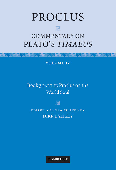 Proclus: Commentary on Plato's Timaeus