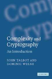 Complexity and Cryptography