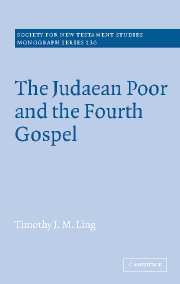 The Judaean Poor and the Fourth Gospel