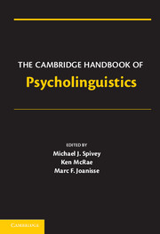 The Cambridge Handbook of Psycholinguistics