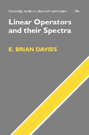 Linear Operators and their Spectra