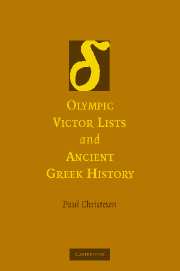 Olympic Victor Lists and Ancient Greek History
