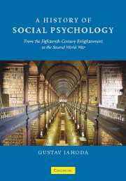 A History of Social Psychology