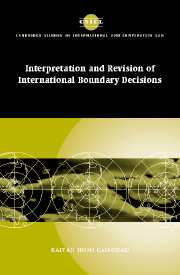 Interpretation and Revision of International Boundary Decisions
