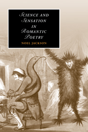 Science and Sensation in Romantic Poetry