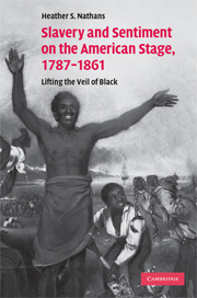 Slavery and Sentiment on the American Stage, 1787–1861