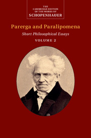 Schopenhauer: Parerga and Paralipomena