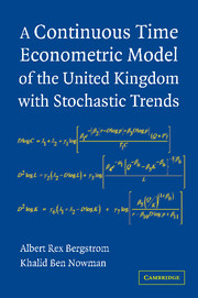 A Continuous Time Econometric Model of the United Kingdom with Stochastic Trends