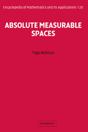 Absolute Measurable Spaces