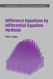 Difference Equations by Differential Equation Methods