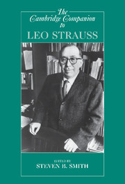 The Cambridge Companion to Leo Strauss