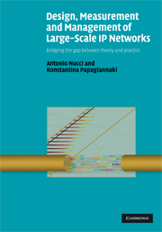 Design, Measurement and Management of Large-Scale IP Networks