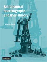 Astronomical Spectrographs and their History