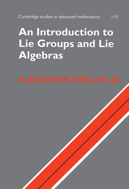An Introduction to Lie Groups and Lie Algebras
