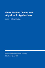 Finite Markov Chains and Algorithmic Applications