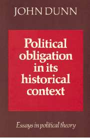 Political Obligation in its Historical Context