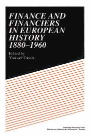 Finance and Financiers in European History 1880–1960