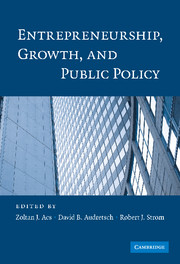 Entrepreneurship, Growth, and Public Policy