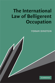 The International Law of Belligerent Occupation
