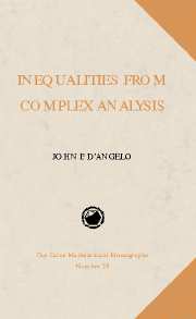 Inequalities from Complex Analysis