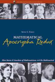Mathematical Apocrypha Redux