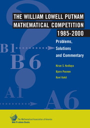 The William Lowell Putnam Mathematical Competition 1985–2000
