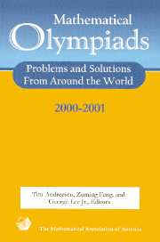 Mathematical Olympiads 2000–2001