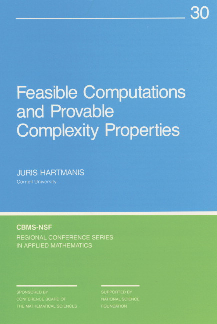 Feasible Computations and Provable Complexity Properties