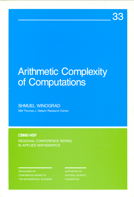 Arithmetic Complexity of Computations