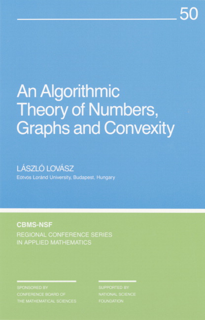 An Algorithmic Theory of Numbers, Graphs and Convexity